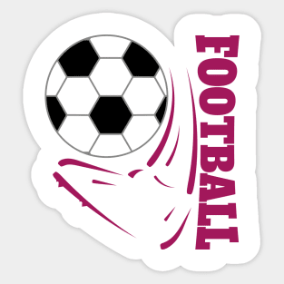 Football Foot - purple Sticker